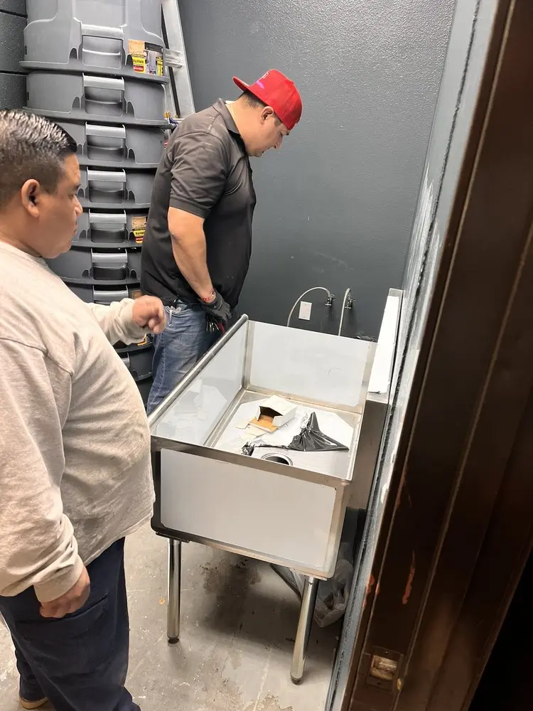 Commercial plumbing and sink installation in Northgate